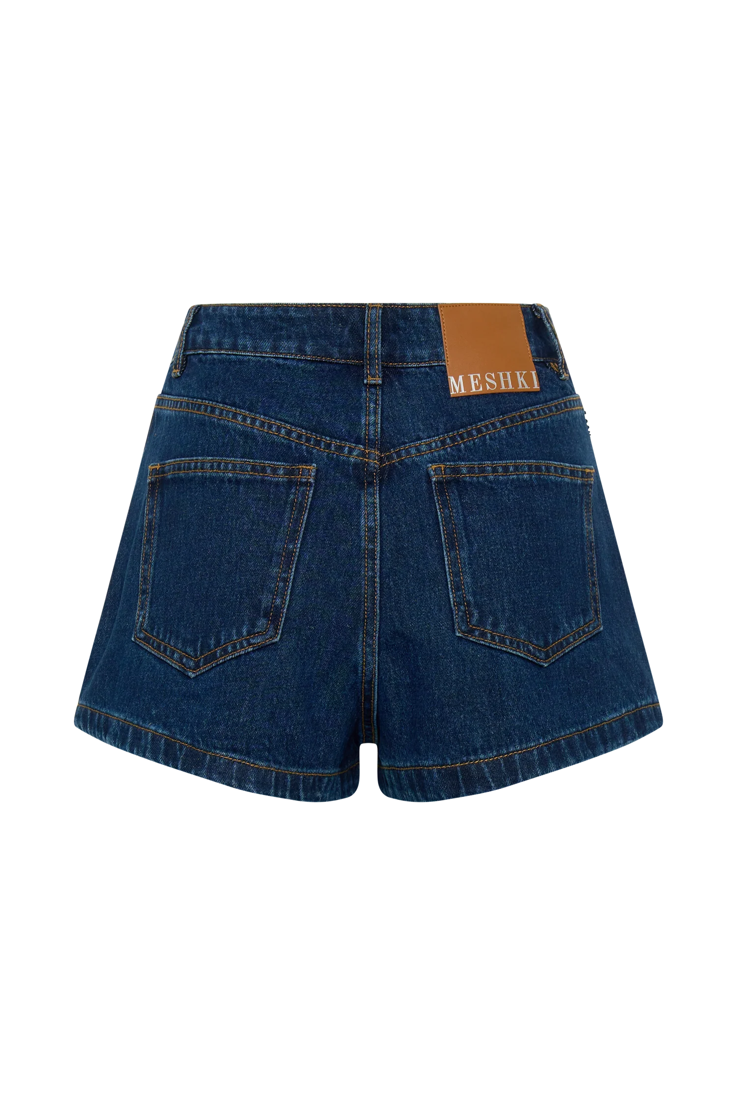 Dan Diamante Denim Shorts - Midnight Blue
