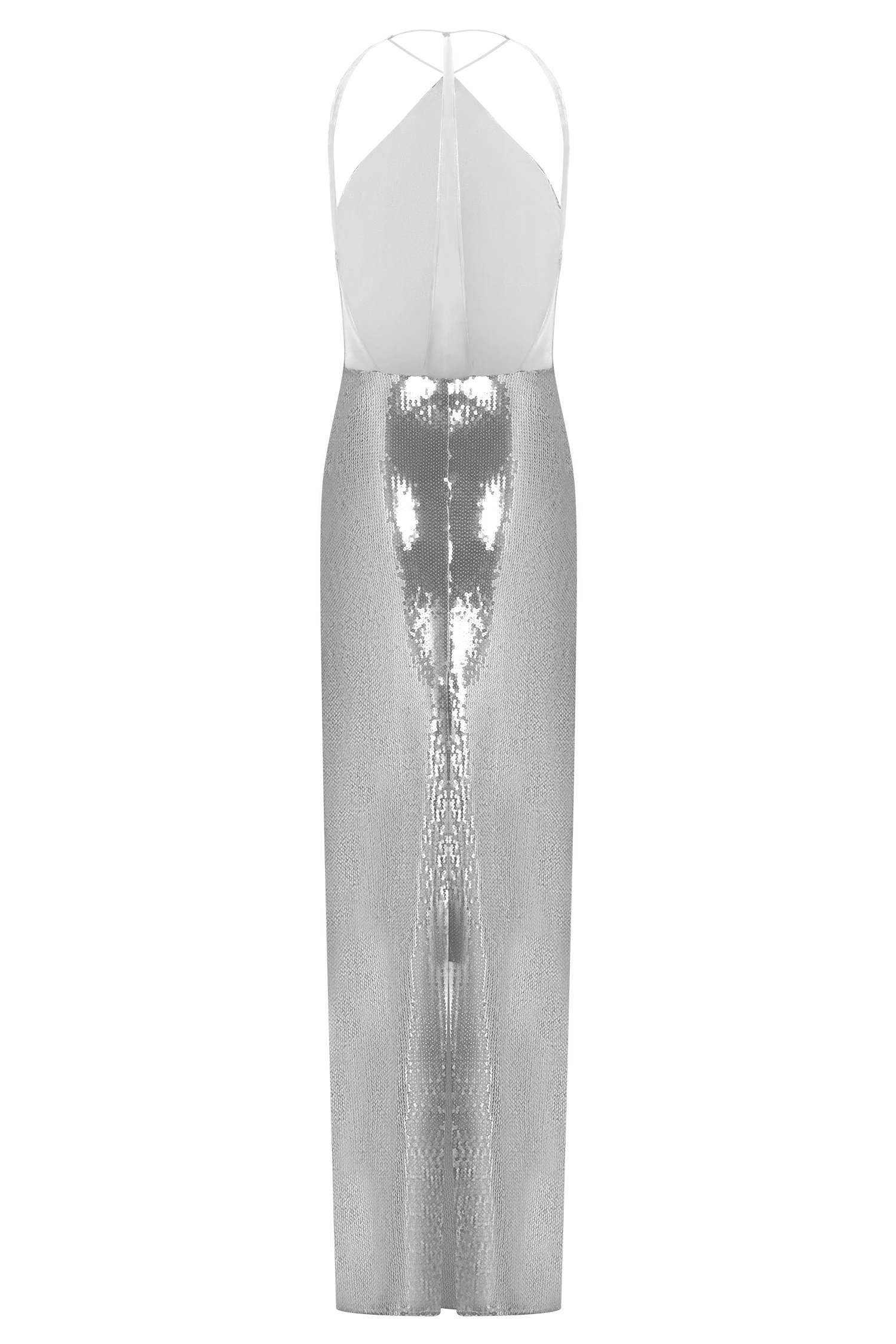 Baldwin Sequin Cut Out Maxi Dress - Silver
