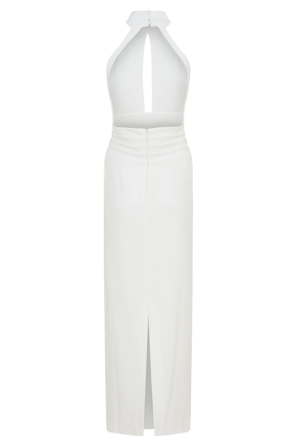 Elan Stretch Crepe Maxi Dress - White