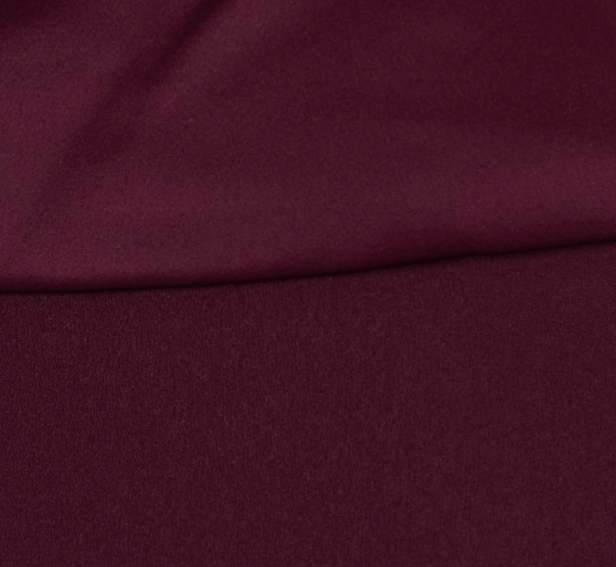 One-Shoulder Long Satin Crepe Mermaid Gown In Bordeaux Glow