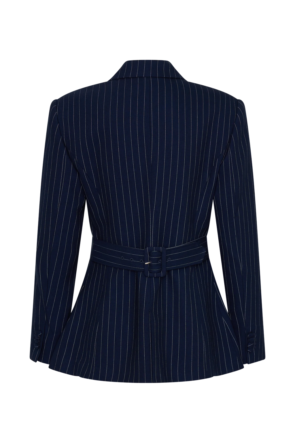 Bellamy Cinched Blazer - Navy Pinstripe