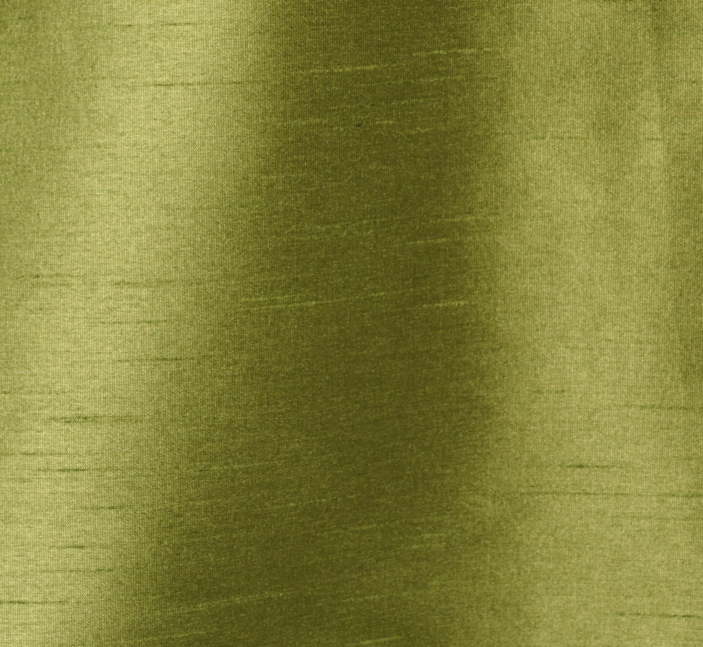 Dupioni Collared Tie Front A Line Midi Dress In Olive