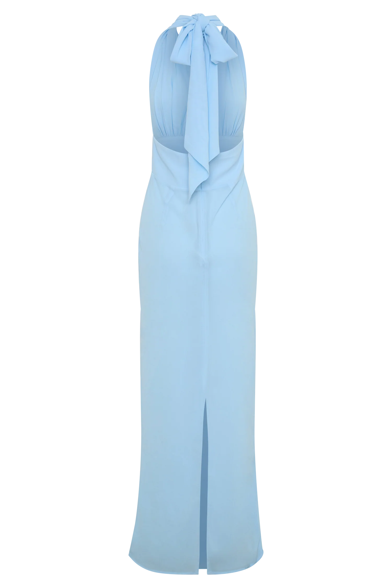 Nadine Halter Chiffon Maxi Dress - Blue