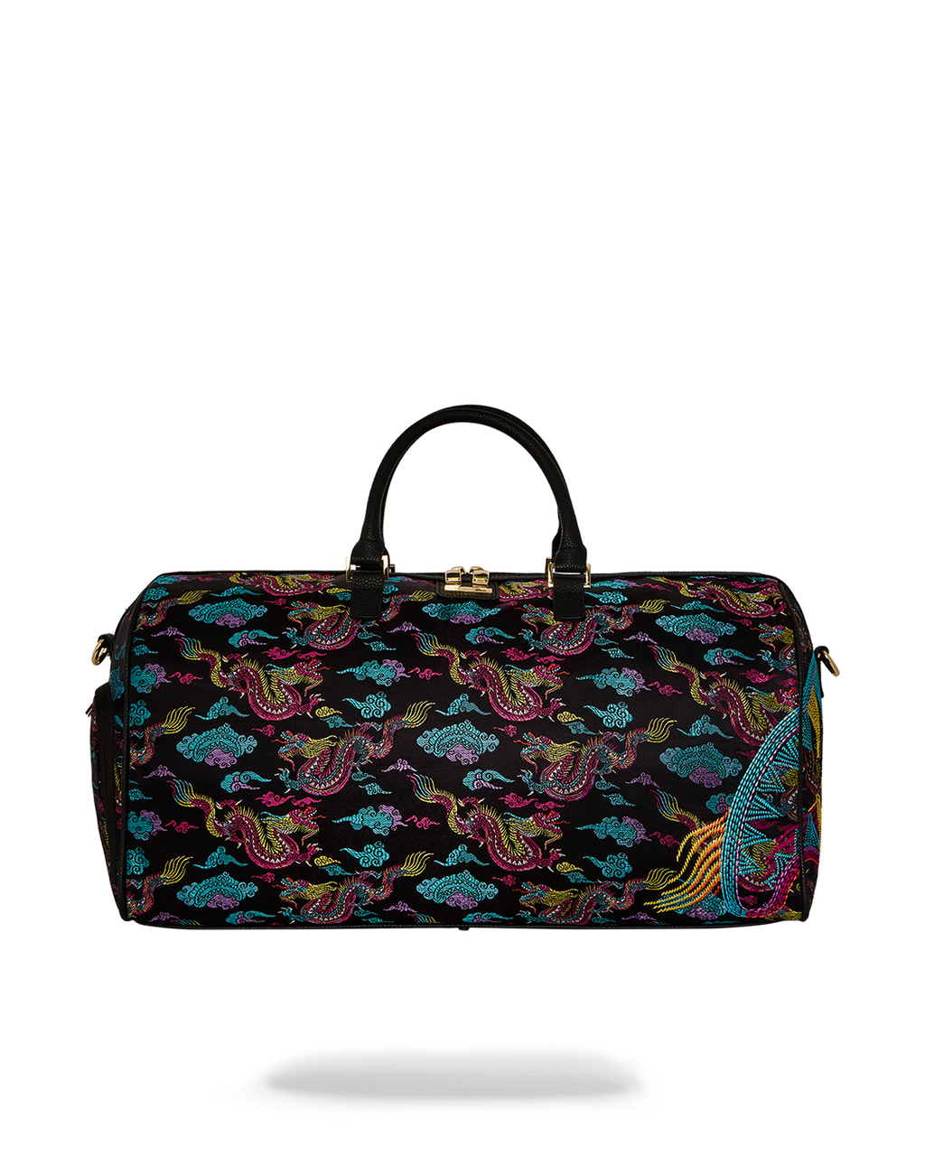 EMBROIDERED DRAGONS DUFFLE