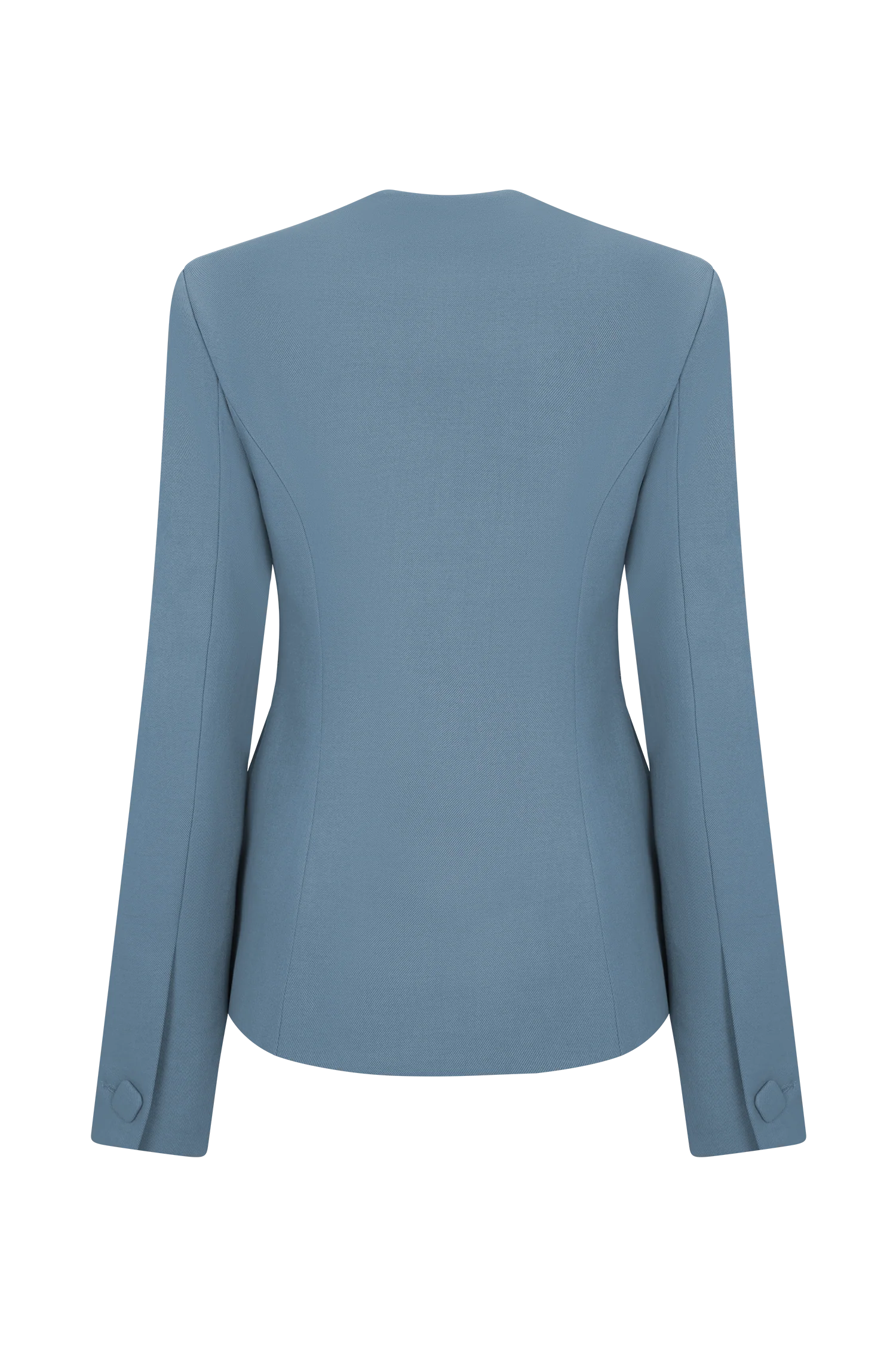 Christel Suiting Fitted Blazer - Ocean Blue