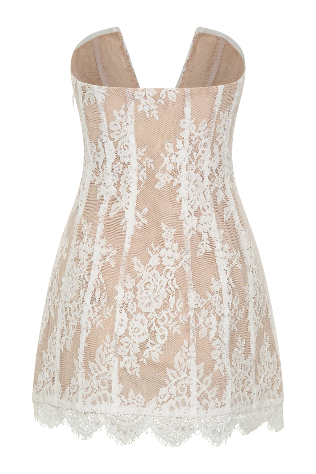 Zoey Lace Corset Mini Dress - Ivory