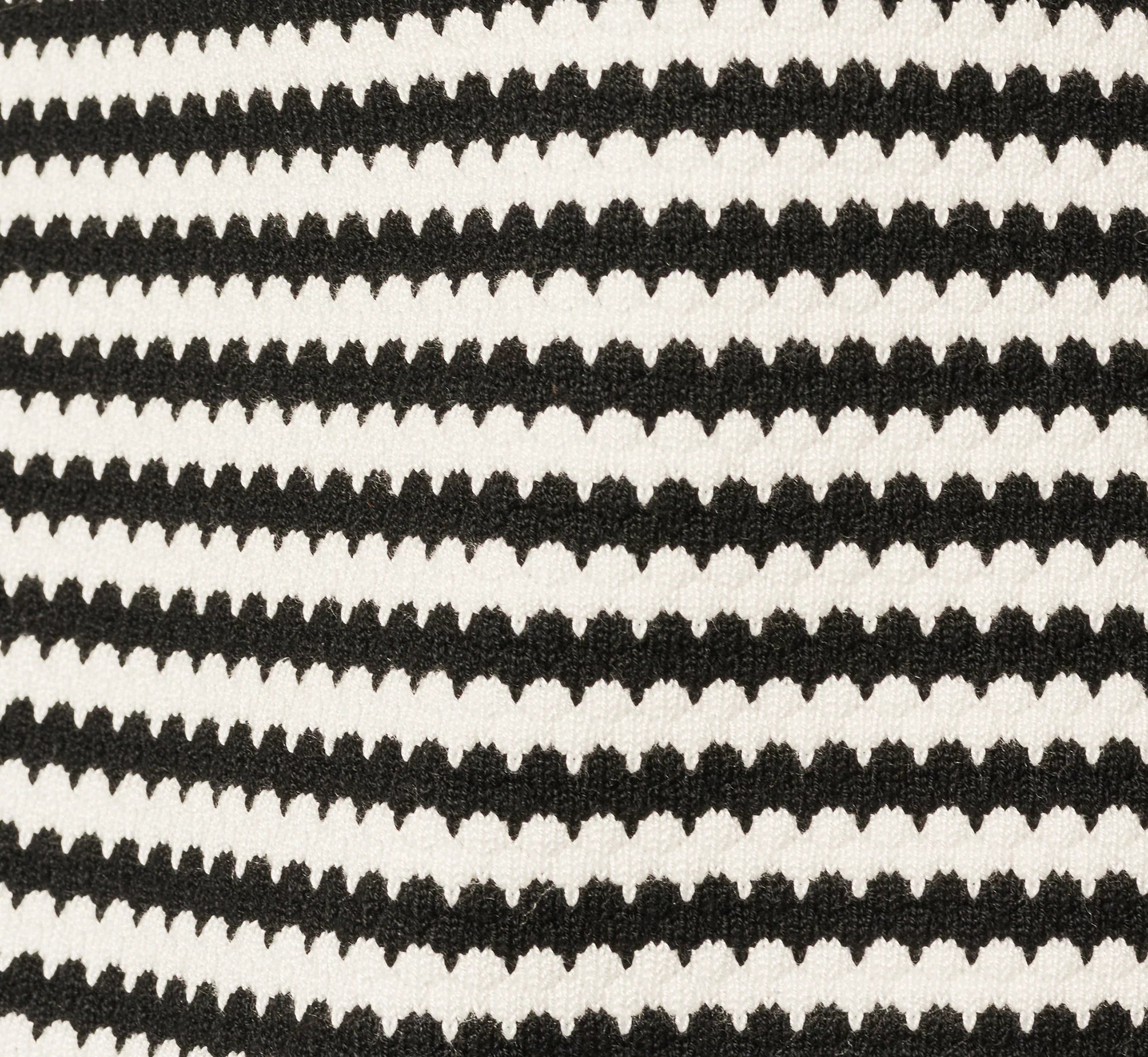 Short Sleeve Tie Neck Cardigan In Ivory Black