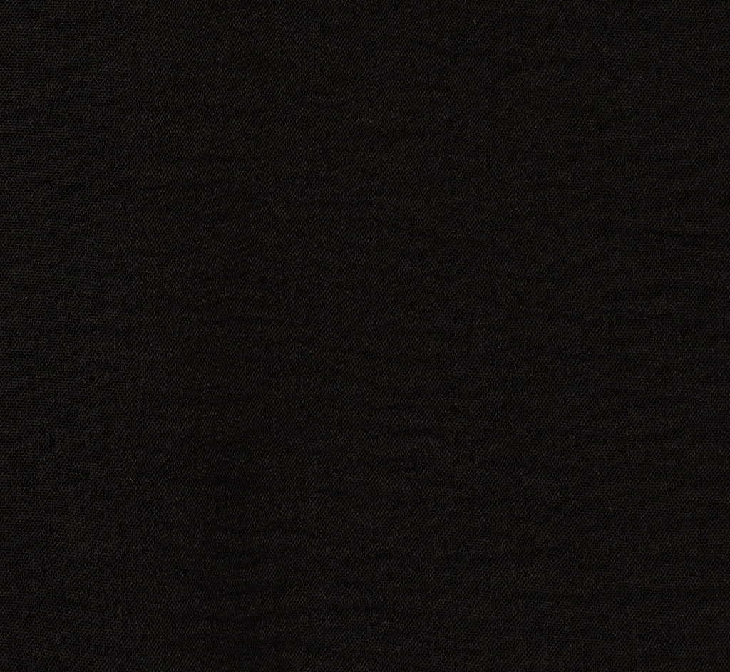 Three Quarter Sleeve Drop Shoulder Tie Waist Top In Black Ivory