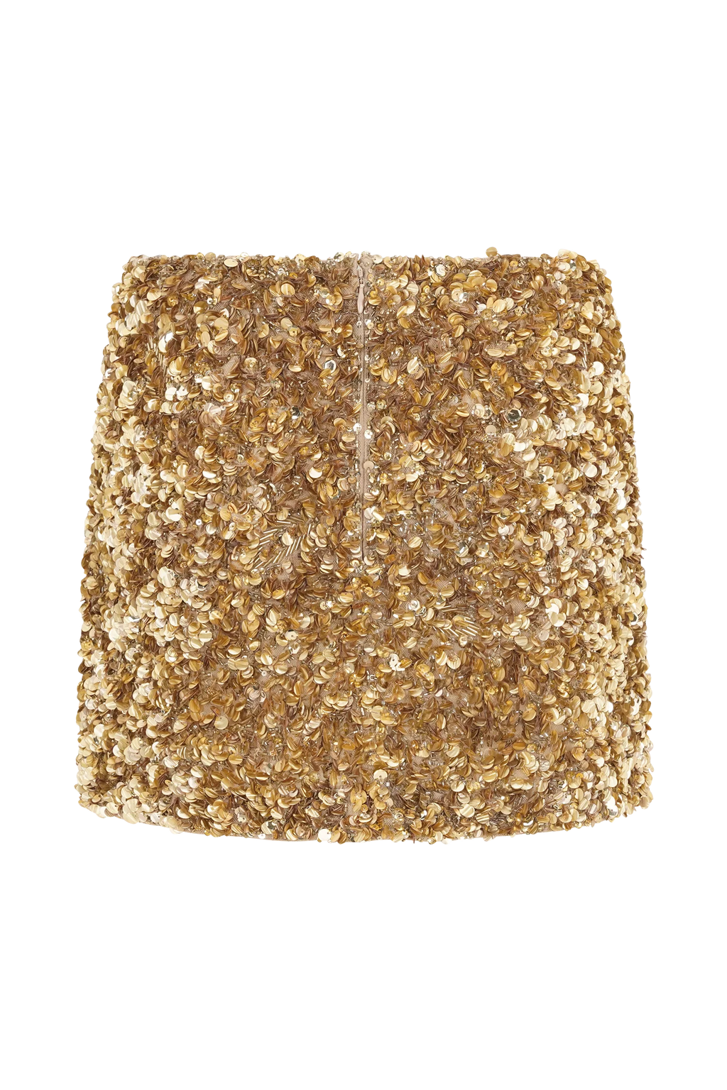Porter Hand Beaded Mini Skirt - Gold
