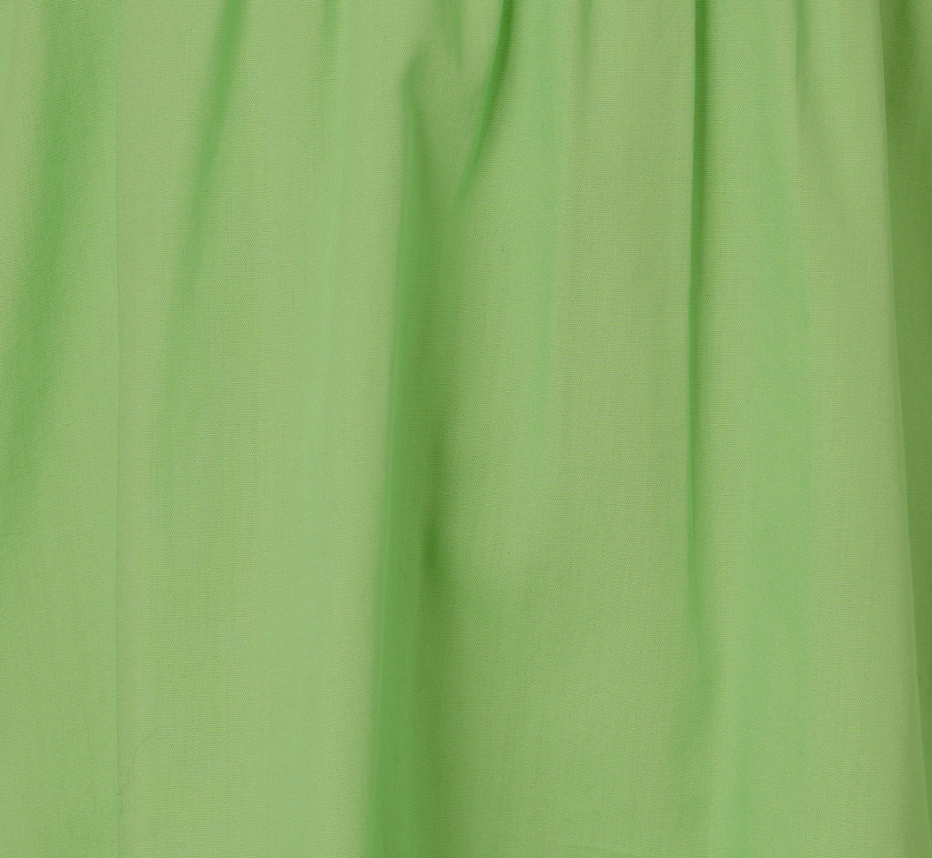 Ruffle Collar Flounce Mini Dress In Lime
