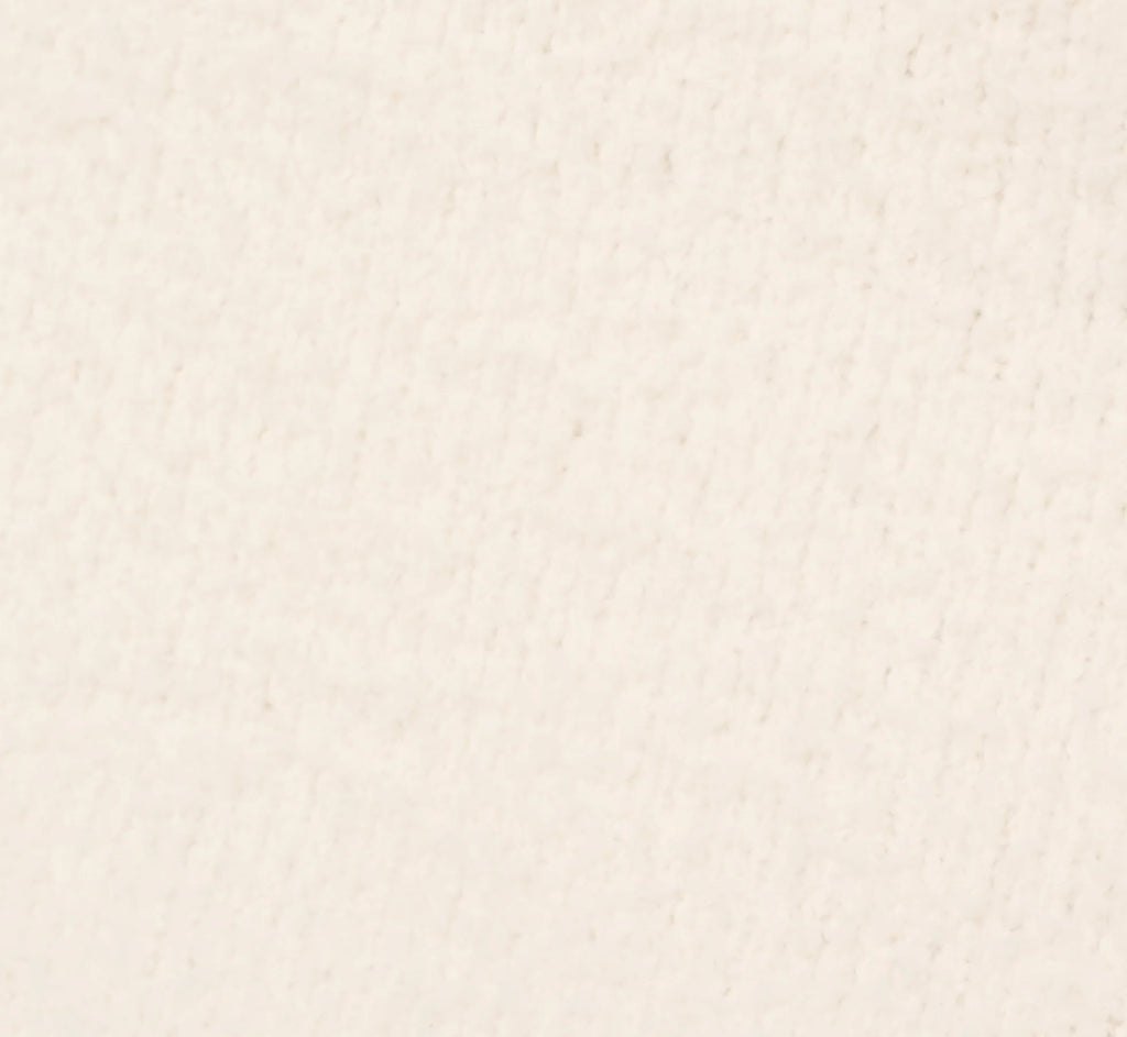 Chenille Boucle Bow Skirt In Ivory Black