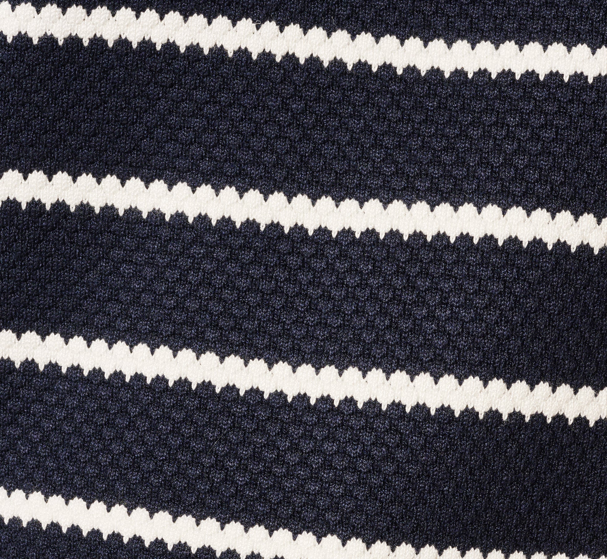 Short Sleeve Drop Shoulder Twofer Sweater In Navy Ivory W  Ivory