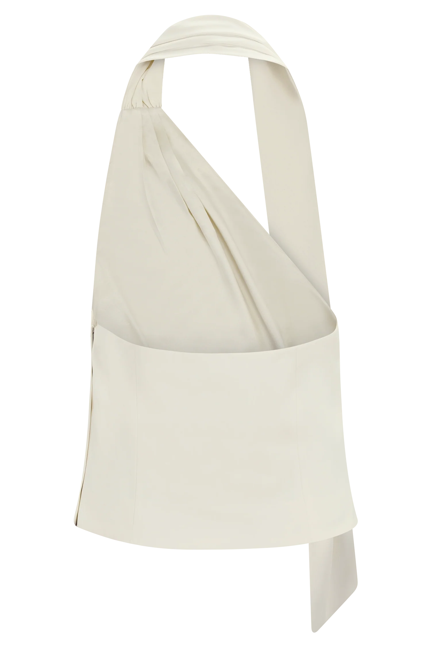 Marina Halter Top With Hardware - Ivory