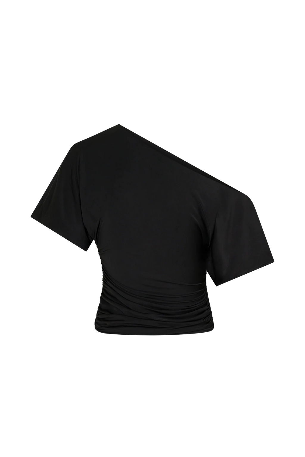 Luu Off Shoulder Slinky Top - Black
