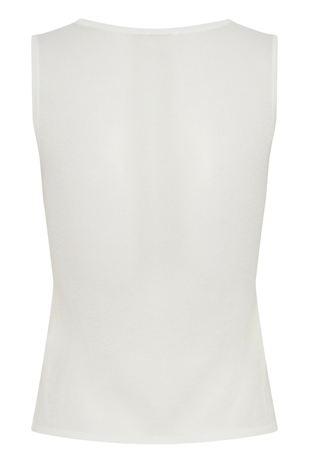 Dollie Sheer Knit Tank Top - Ivory