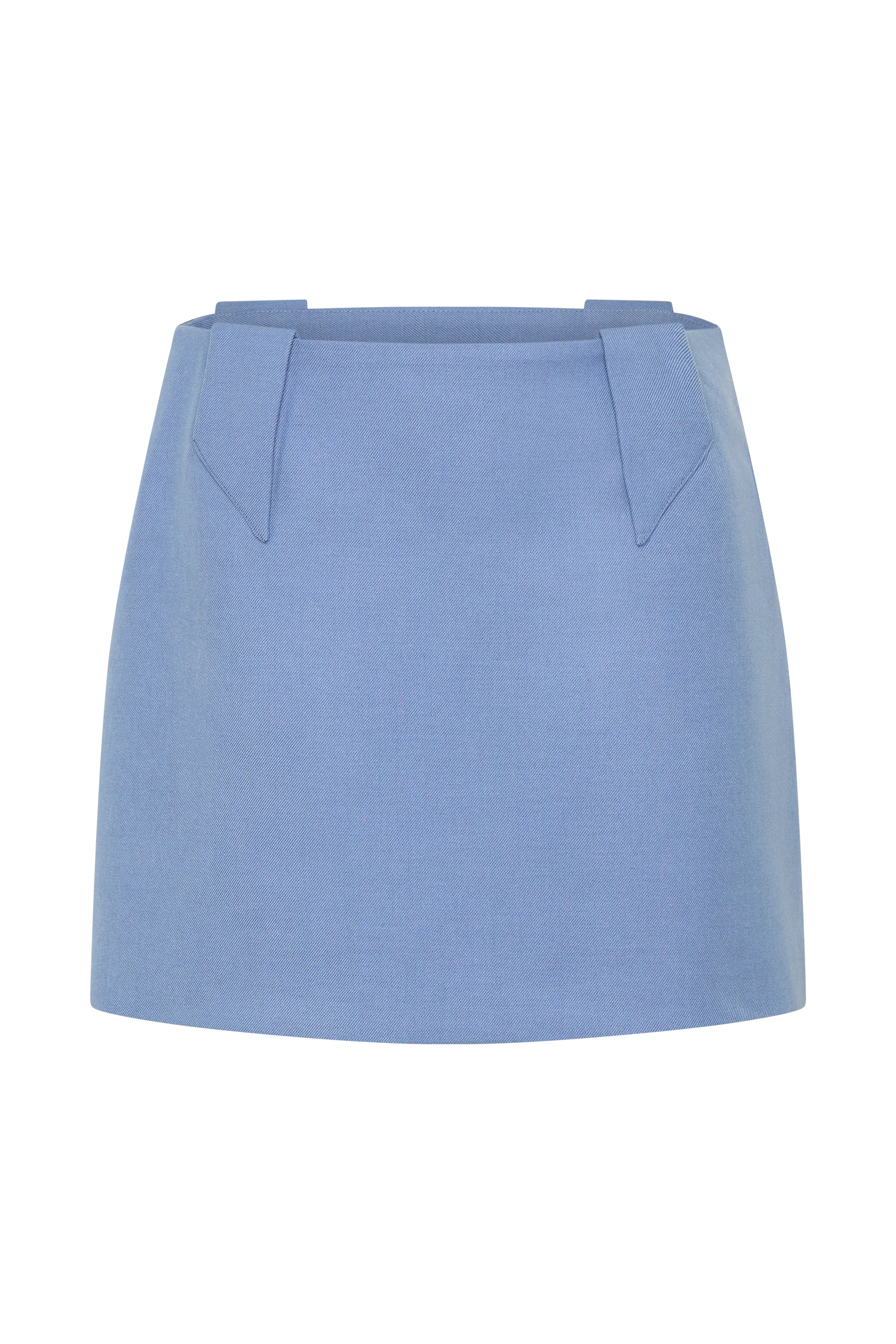 Gina Suiting Mini Skirt - Ocean Blue