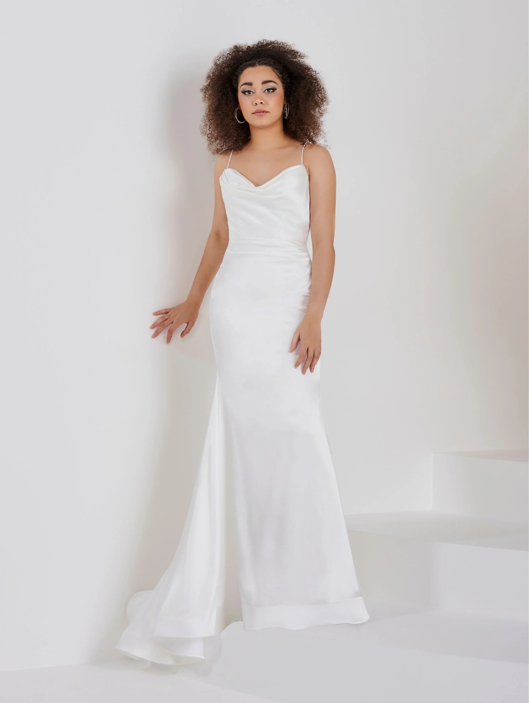 Cowl Neck Sheath Gown