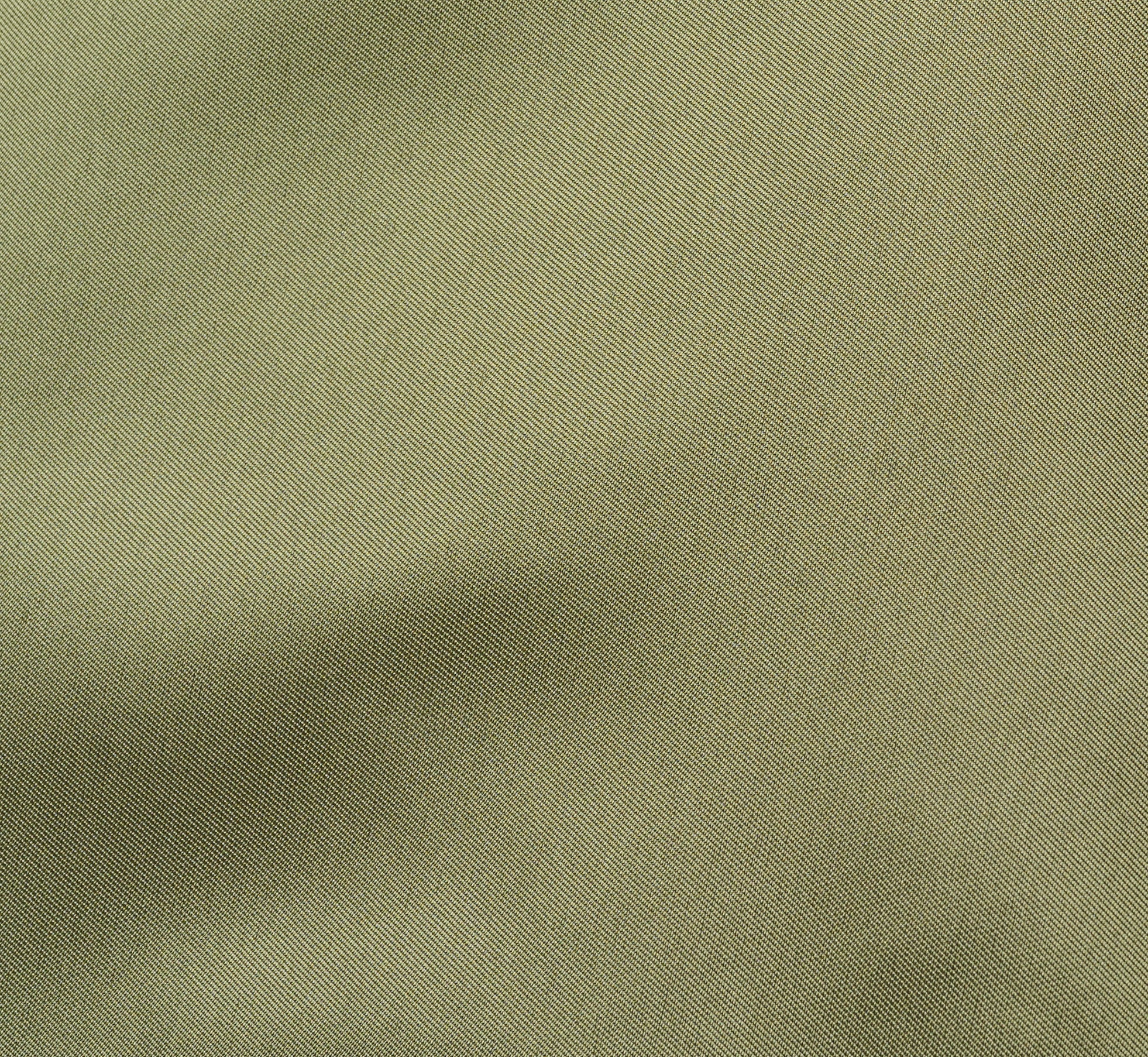 High Low Mikado Gown With Asymmetrical Detail In Jungle Olive
