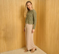 Wide Leg Airflow Braided Trim Pant In Bamboo