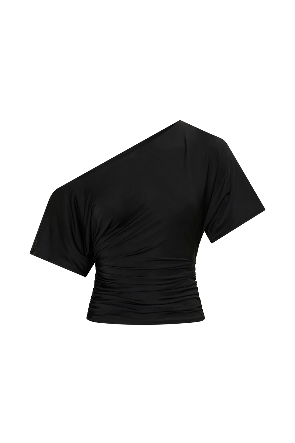 Luu Off Shoulder Slinky Top - Black