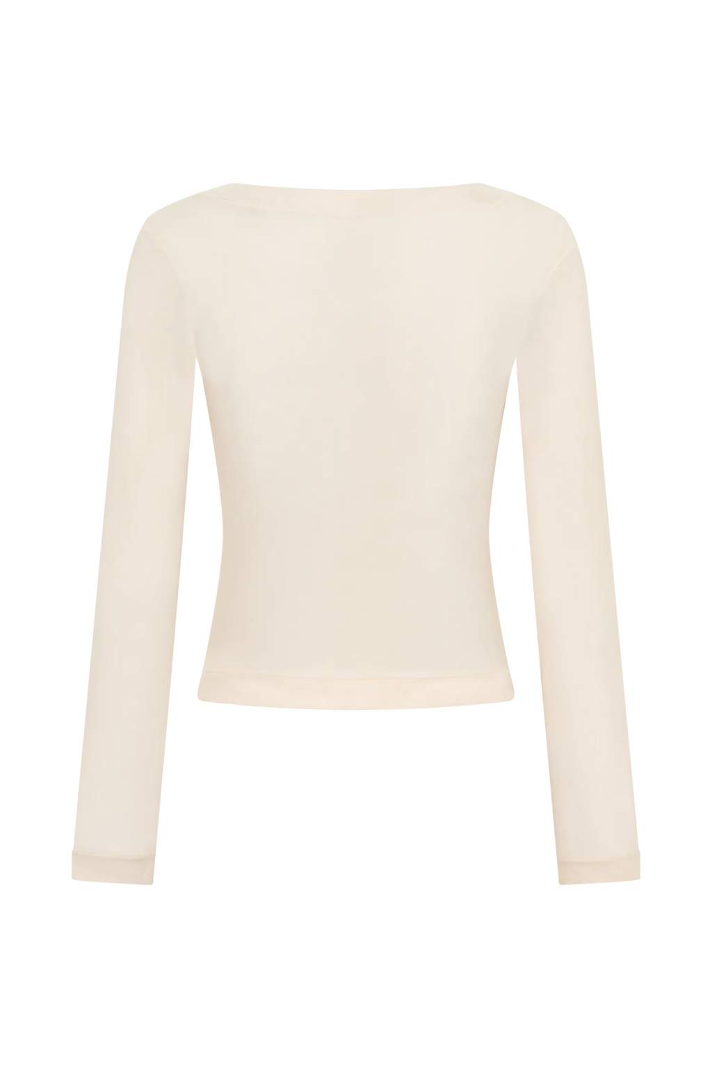 Lumi Long Sleeve Mesh Top - Bone