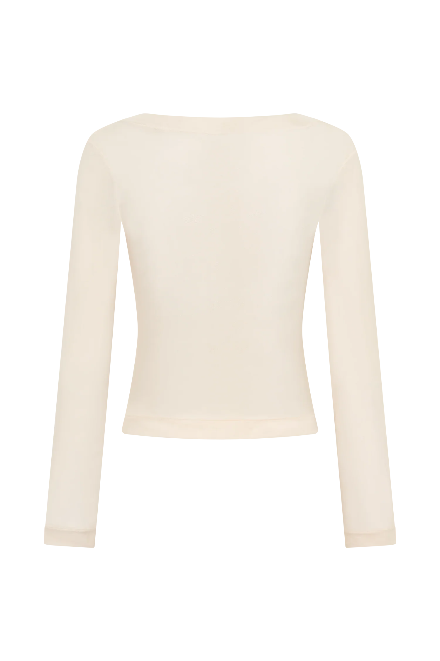 Lumi Long Sleeve Mesh Top - Bone