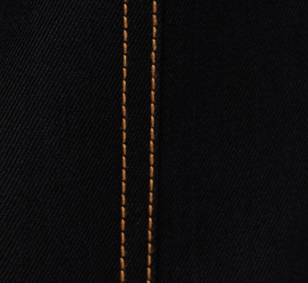 Contrast Stitched Wide Leg Drawstring Pant In Navy Khaki