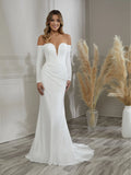 Off-The-Shoulder Sheath Gown
