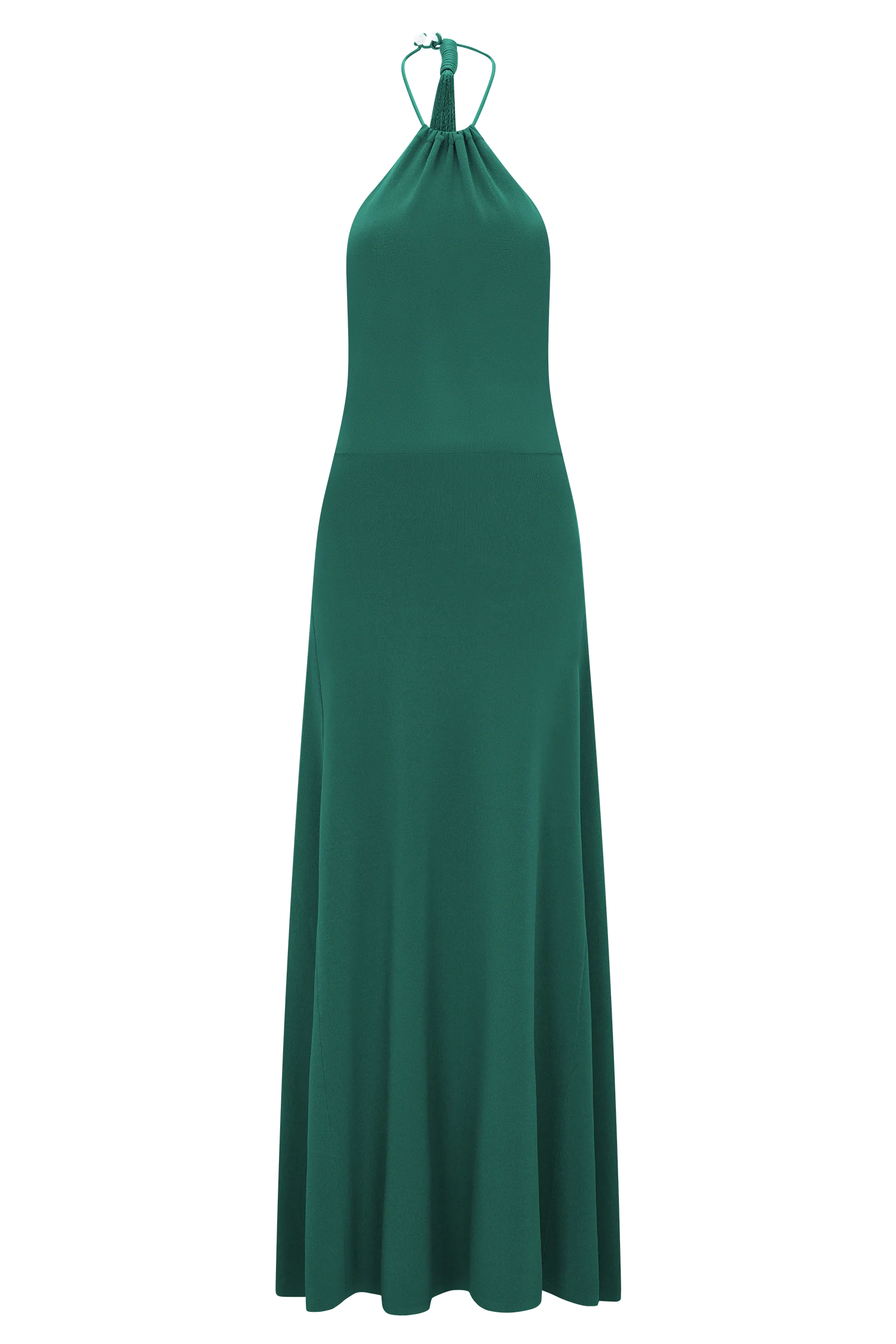 Meg Halter Tassel Maxi Dress - Emerald