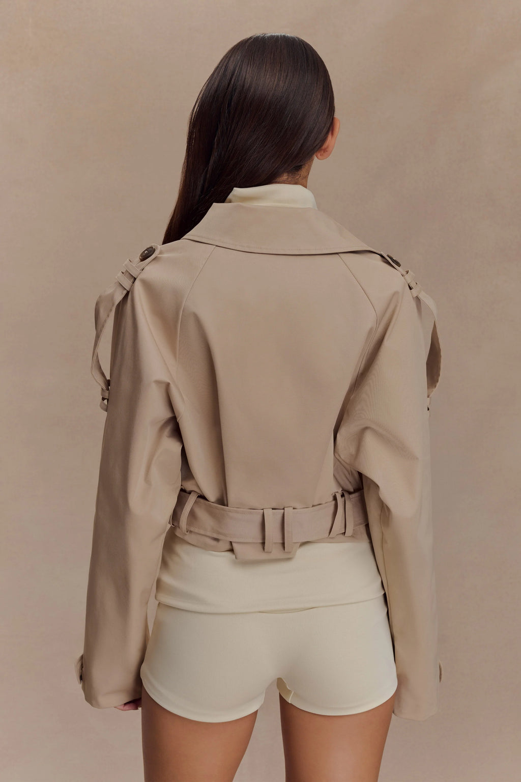 Birdie Fold Over Shorts - Ivory