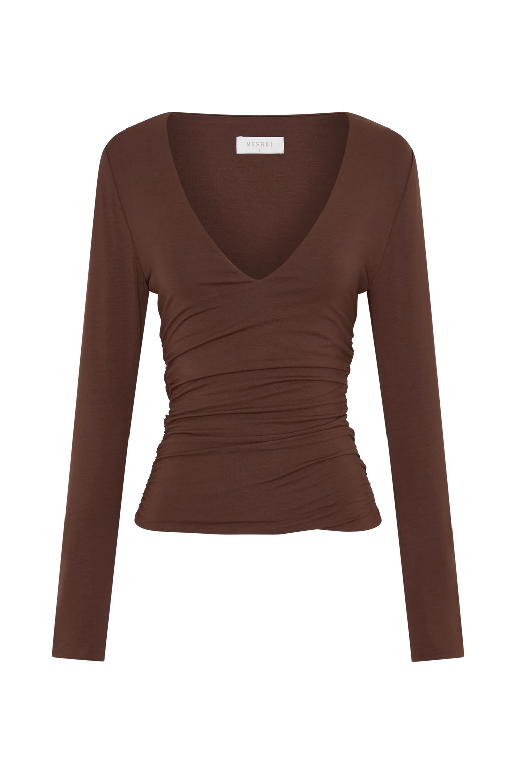 Sari Long Sleeve Modal Top - Chocolate