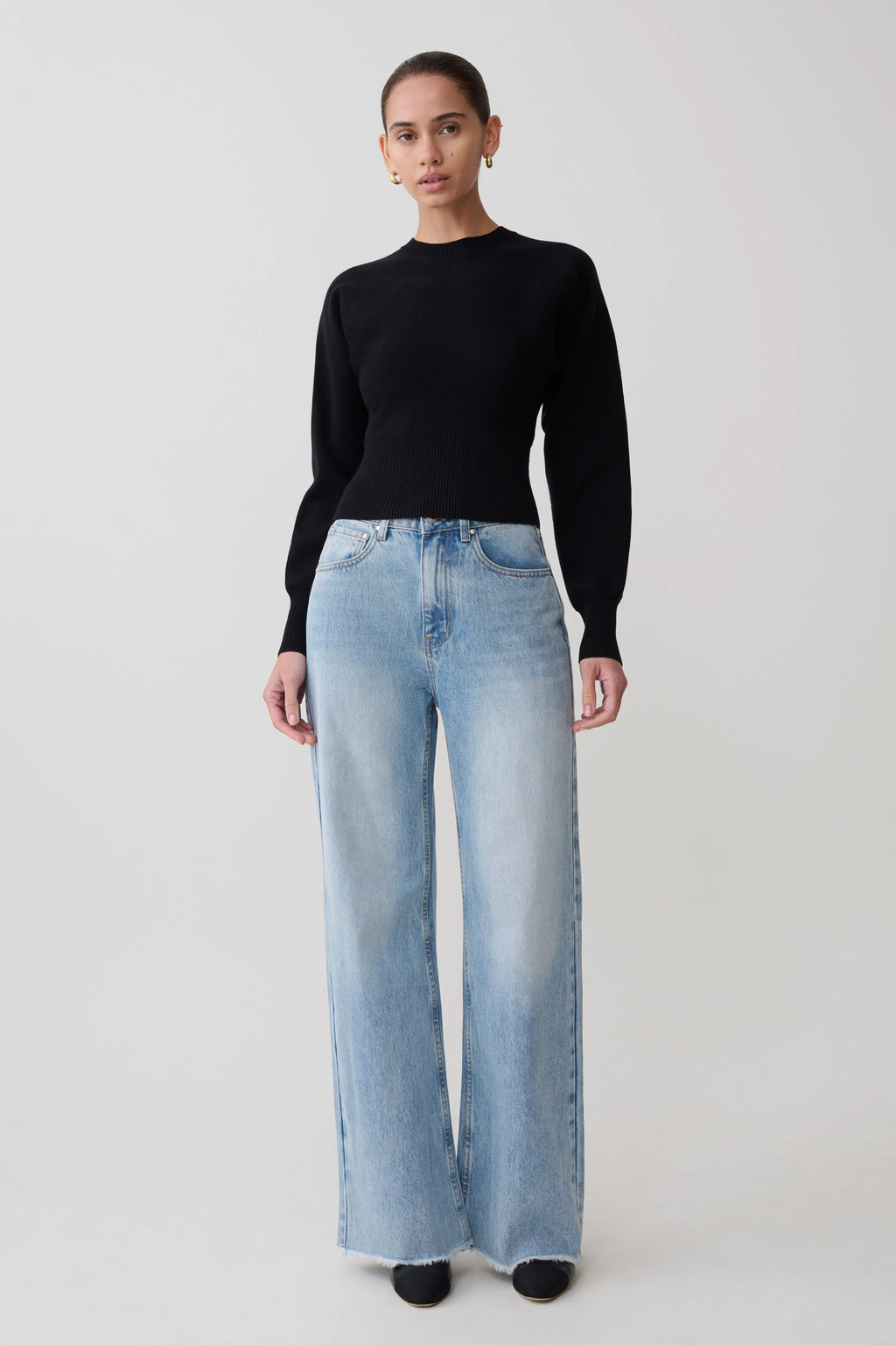 Ciaralee Cinched Waist Jumper - Black