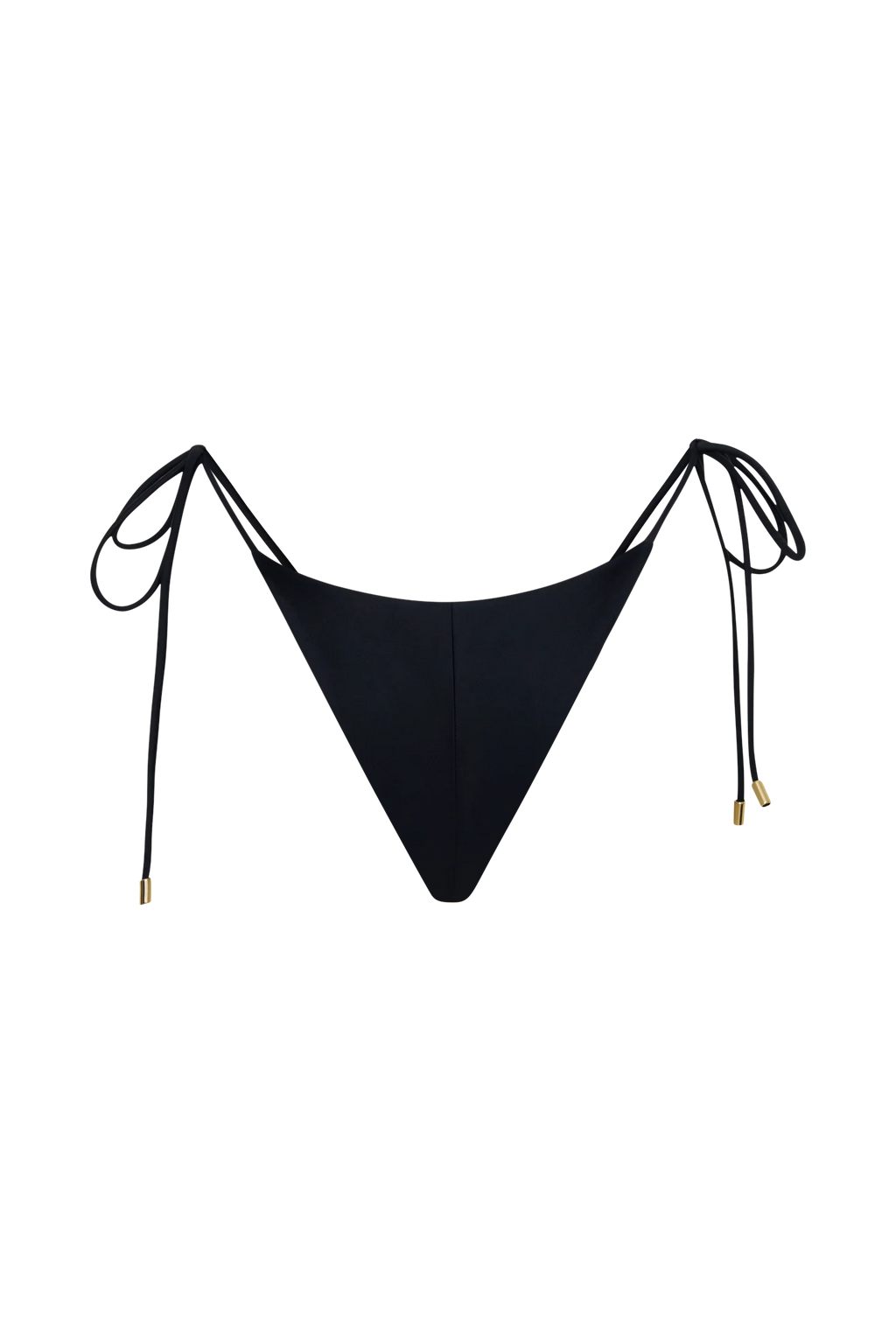 Blossom Side Tie Bikini Bottom - Black