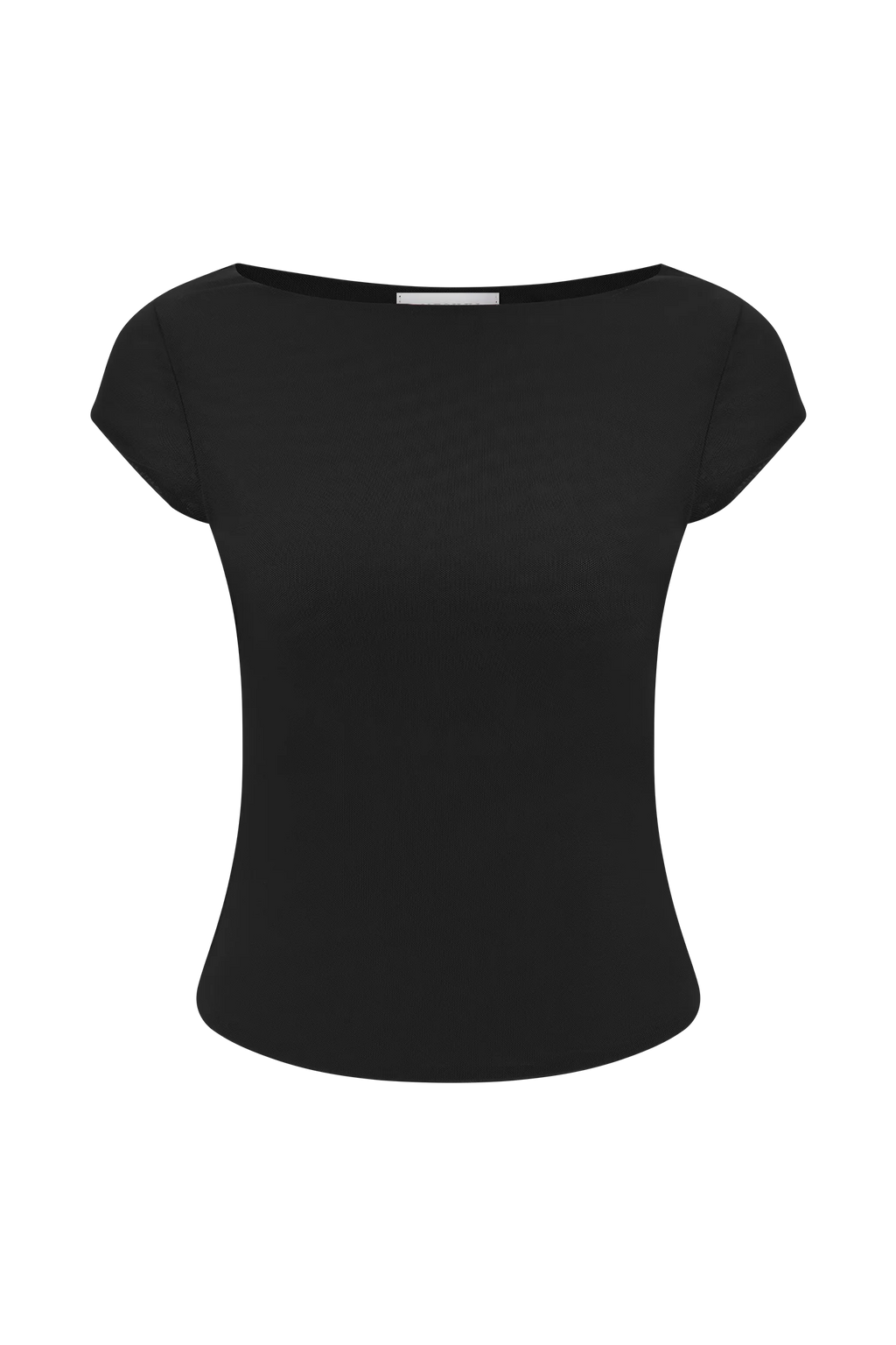 Romana Short Sleeve Mesh Top - Black