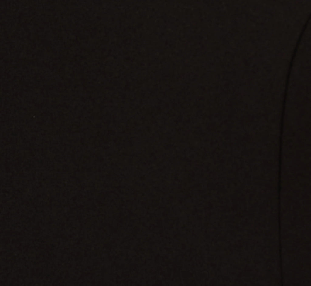 Three Quarter Sleeve Crepe Midi Dress With Rolled Neck In Black