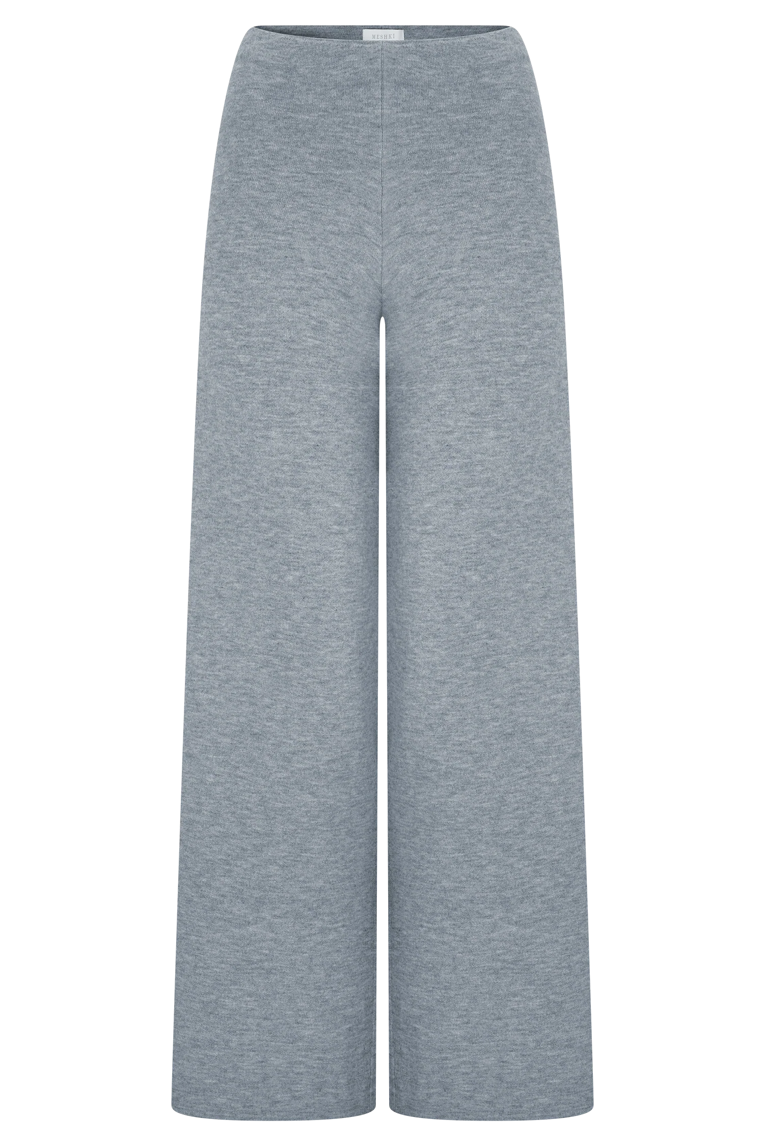 Kerrymae Straight Leg Knit Pants - Grey Marle