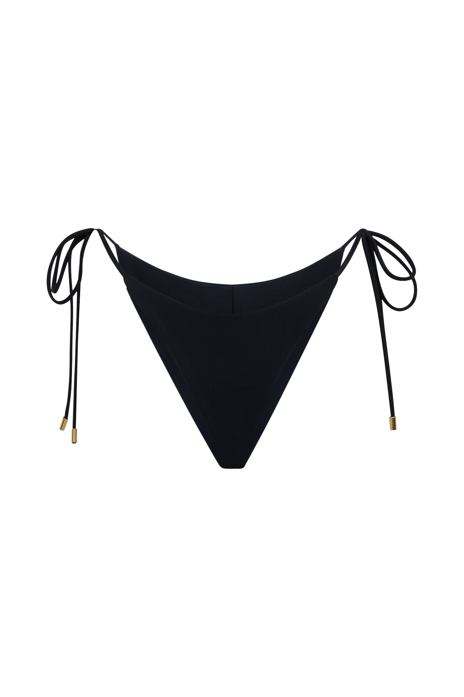 Blossom Side Tie Bikini Bottom - Black